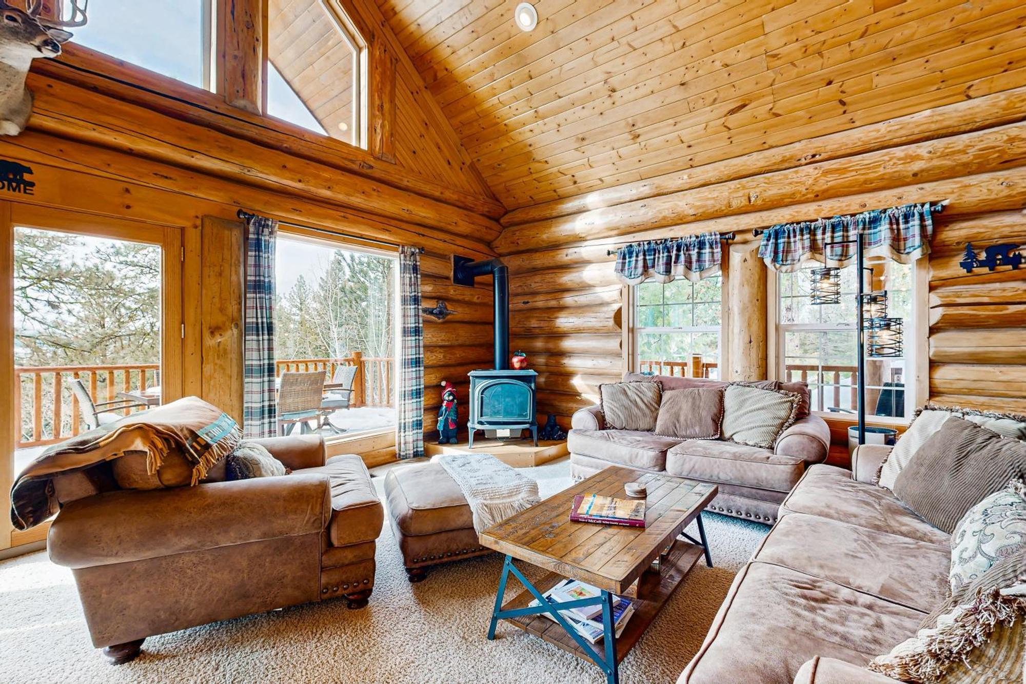 Cascade Lakeview Log Cabin Eksteriør bilde